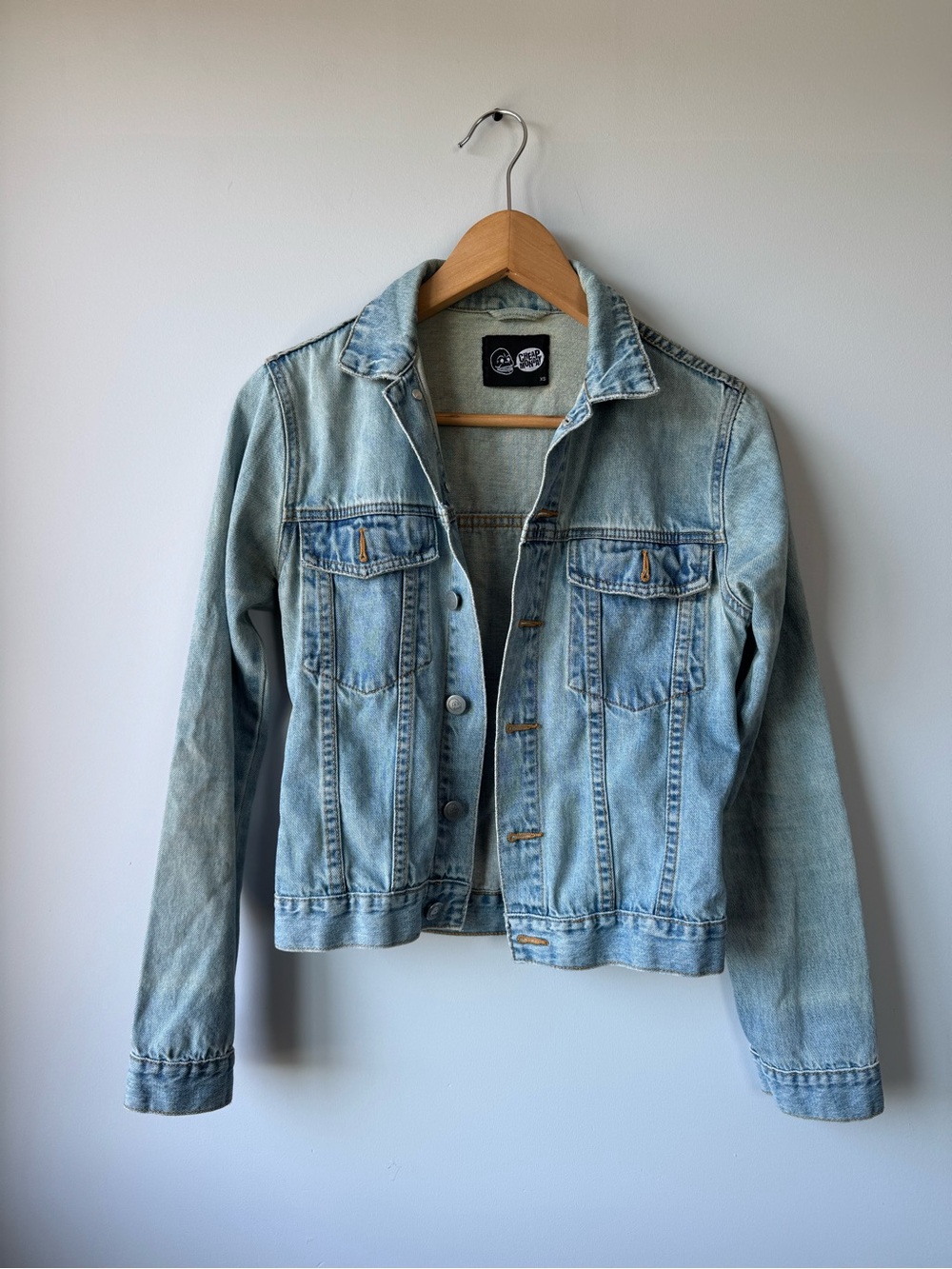 (Xs) Light Wash Denim Jacket
